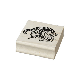 cat n boots art stamp