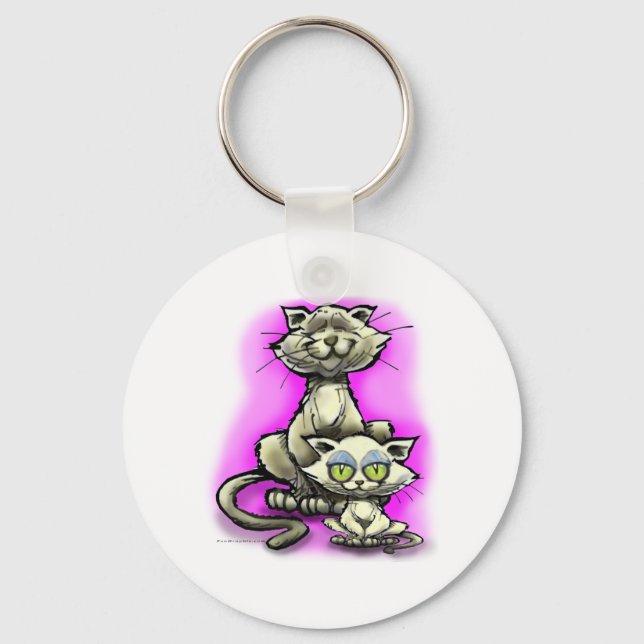 Cat n Kitten Key Ring (Front)