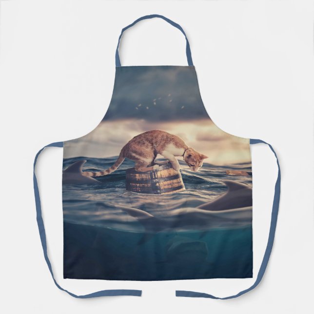 Cat Nap Dream or Nightmare Apron (Front)