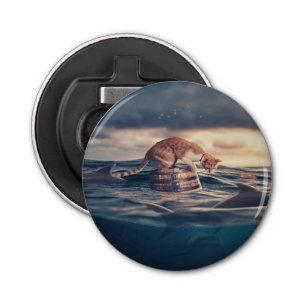 Cat Nap Dream or Nightmare Bottle Opener