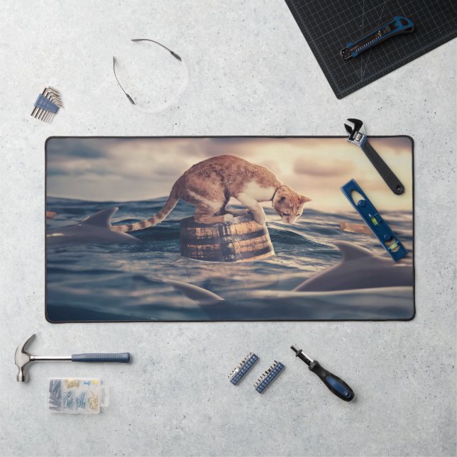 Cat Nap Dream or Nightmare Desk Mat (Workstation)