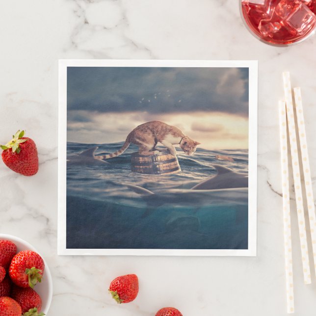 Cat Nap Dream or Nightmare Napkin (Insitu)