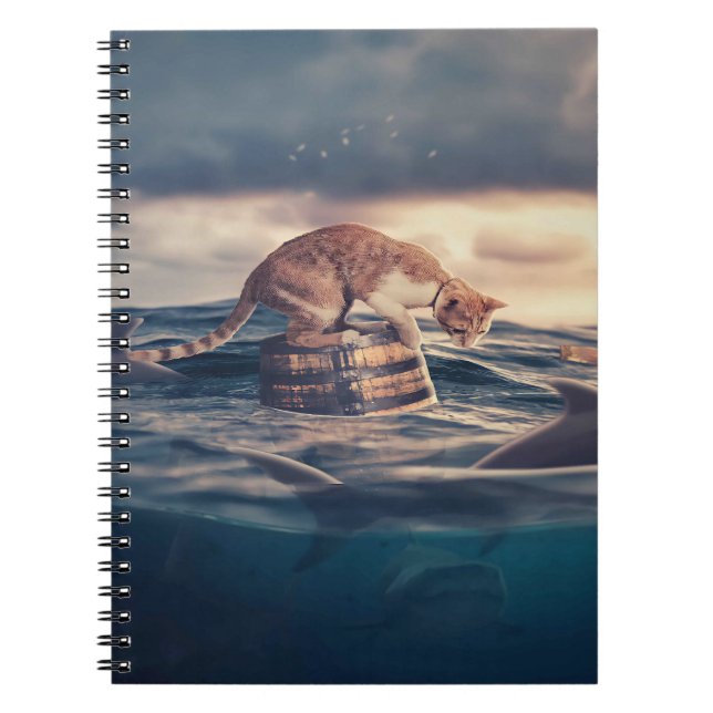 Cat Nap Dream or Nightmare Notebook (Front)