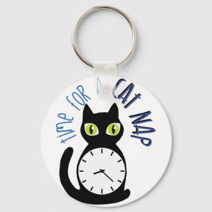 Cat Nap Key Ring