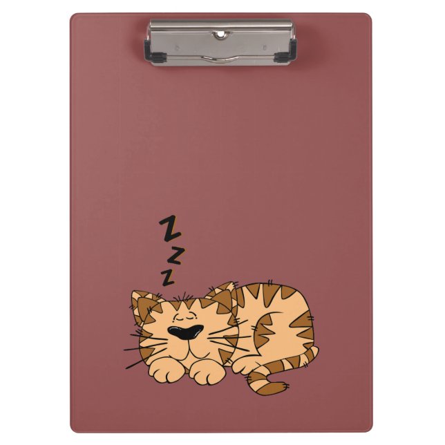 Cat Nap Kitty Clipboard (Front)
