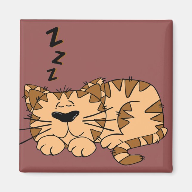 Cat Nap Kitty Magnet (Front)