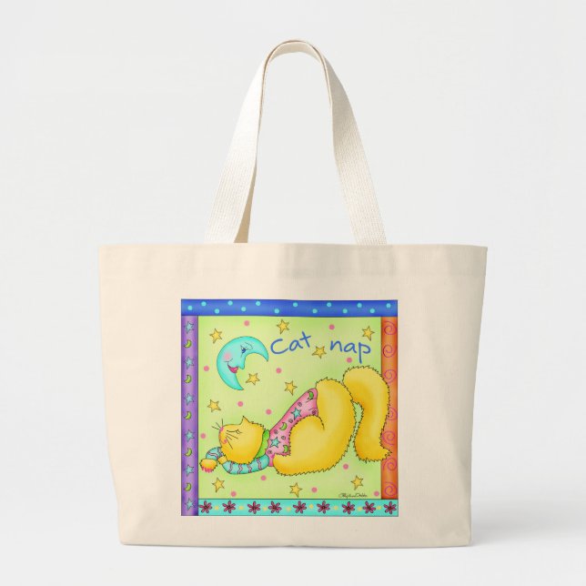 Cat Nap Tote Bag (Front)