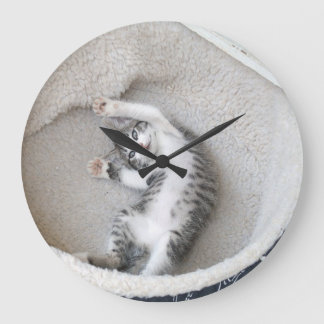 Cat Nap Wall Clock