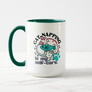 Cat-Napping Is My Self-Care: Cute Sleepy Cats Mug