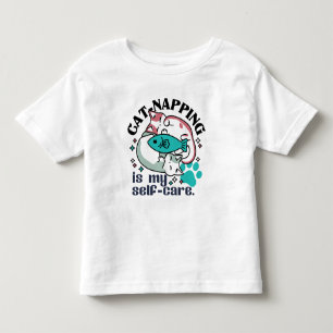Cat-Napping Is My Self-Care: Cute Sleepy Cats Toddler T-Shirt