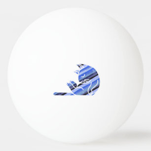 Cat Napping Time Ping Pong Ball