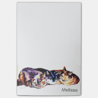 "Cat Napping Trio" Print Post-it Notes