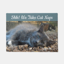 Cat Naps Shady Cat Door Mat