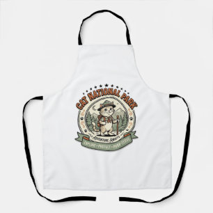 Cat National Park Cat National Park Poster Cat Vin Apron
