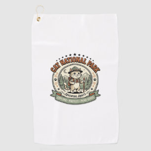 Cat National Park Cat National Park Poster Cat Vin Golf Towel