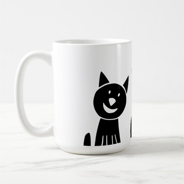 cat, nature, drawing coffee mug (Left)