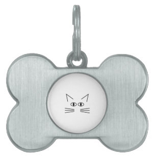 Cat neb contour pet name tag