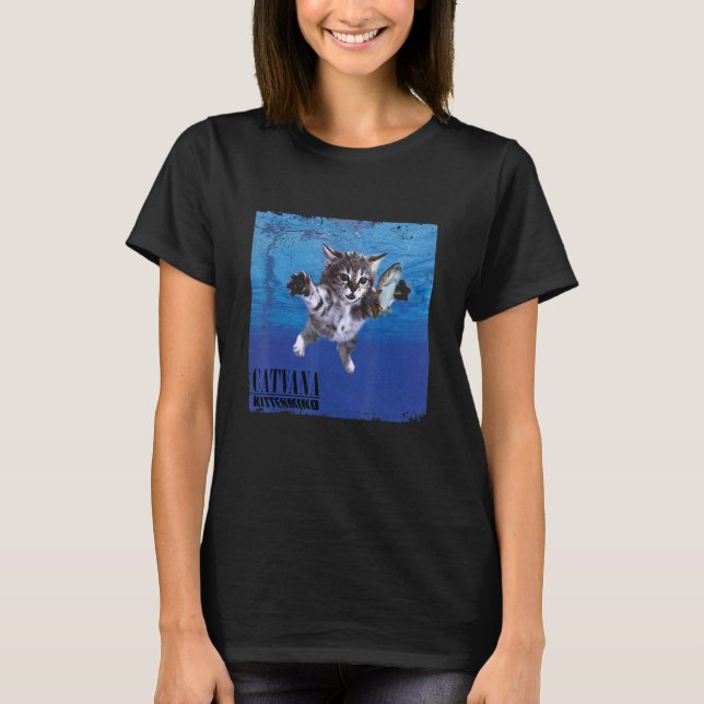 Cat Nevermind Kitten Meow Parody Funny Cat Animal  T-Shirt (Front)