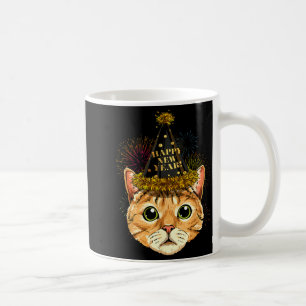Cat New Year Shirt 2024 Happy New Years Eve Nye Fi Coffee Mug