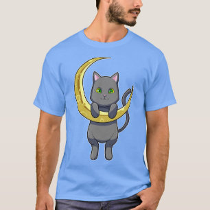 Cat Night Moon 1 T-Shirt