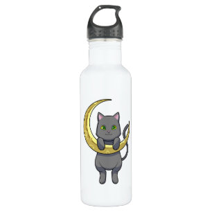 Cat Night Moon 710 Ml Water Bottle
