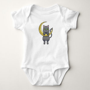 Cat Night Moon Baby Bodysuit