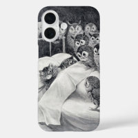 Cat Nightmare Owl Bird, Louis Wain