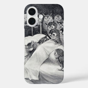 Cat Nightmare Owl Bird, Louis Wain iPhone 16 Case