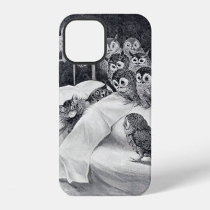 Cat Nightmare Owl Bird, Louis Wain iPhone 12 Case