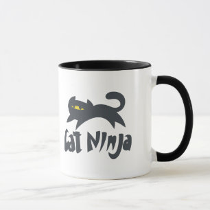 Cat ninja - Choose background colour Mug