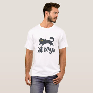 Cat ninja - Choose background colour T-Shirt