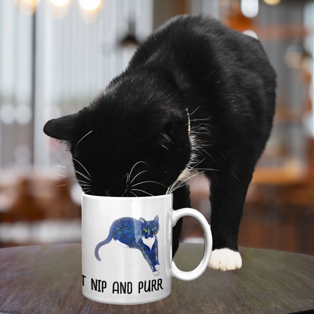cat nip and purr mug for cat lovers  (Creator Uploaded)