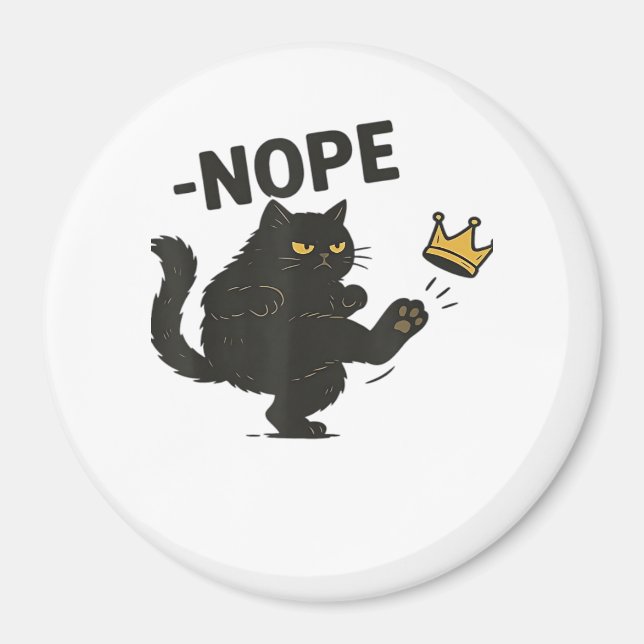 Cat No Kings In America  Magnet (Front)
