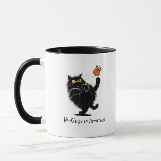 Cat No Kings In America We The People Political Mug (Left)