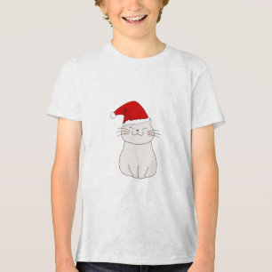 cat noel Tri-Blend shirt
