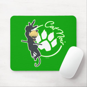 Cat Noir Badge Mouse Mat