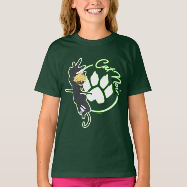 Cat Noir Badge T-Shirt (Front)