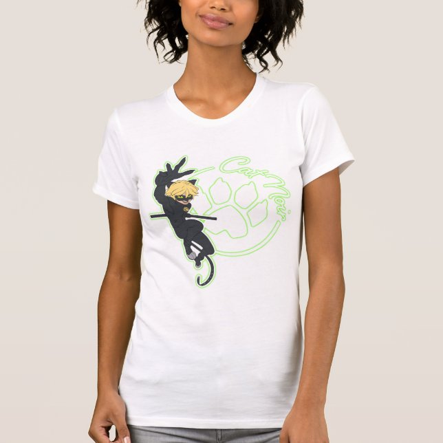 Cat Noir Badge T-Shirt (Front)