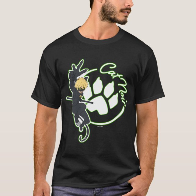 Cat Noir Badge T-Shirt (Front)