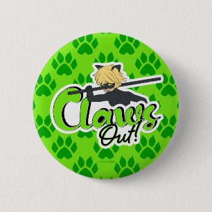 Cat Noir   Claws Out! 6 Cm Round Badge