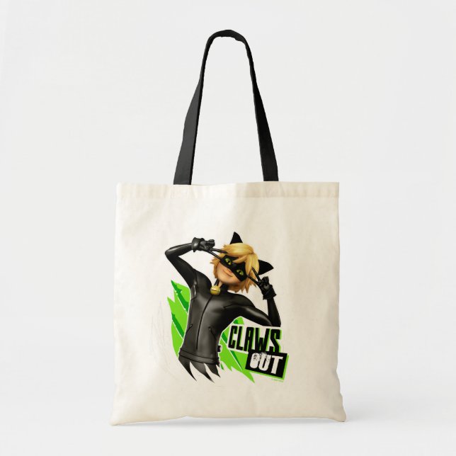 Cat Noir | Claws Out Graphic Tote Bag (Front)