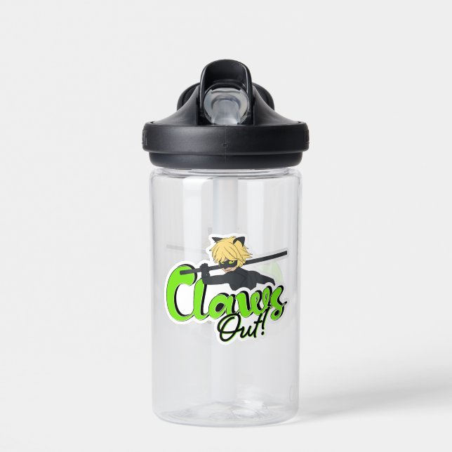 Cat Noir | Claws Out! Water Bottle (Front)