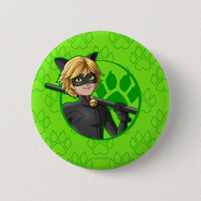 Cat Noir Green Badge (Front)