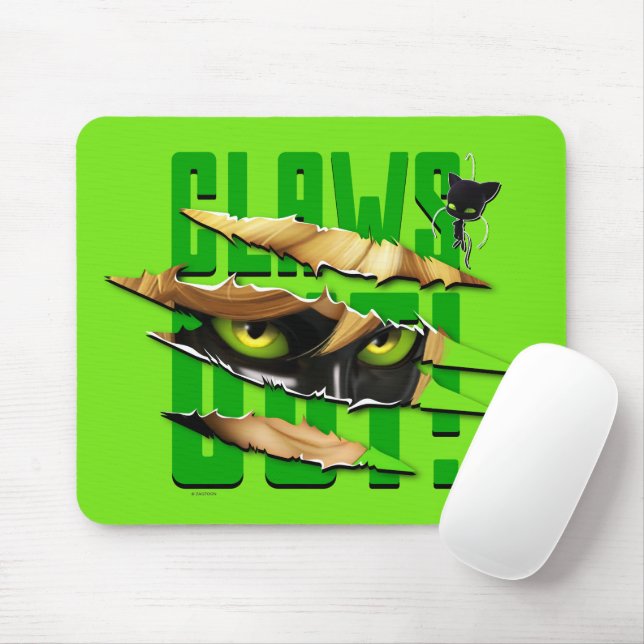 Cat Noir & Plagg | Claws Out Mouse Mat (With Mouse)