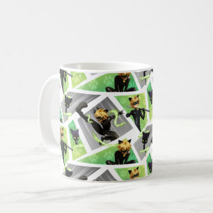 Cat Noir & Plagg Pattern Coffee Mug