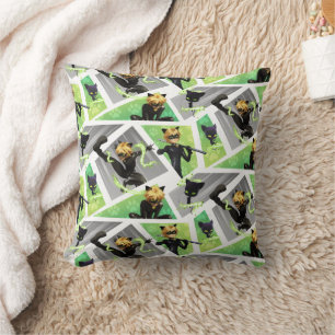 Cat Noir & Plagg Pattern Cushion
