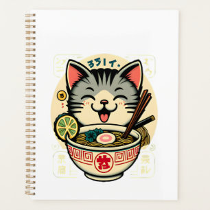 Cat Noodle Japanese Anime ga Kawaii Cat Planner