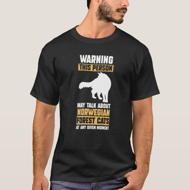 Cat Norwegian Forest  3 T-Shirt (Front)