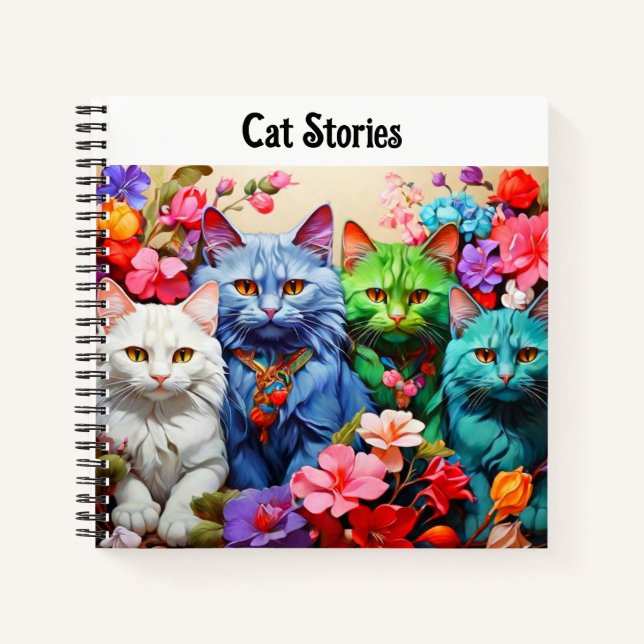  Cat Notebook  for Cat Lovers (Front)