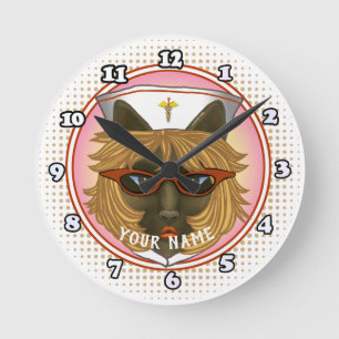 Cat Nurse  Round Clock